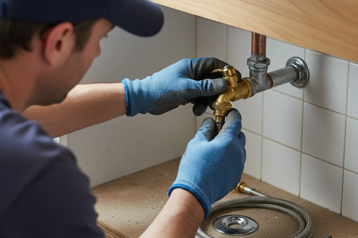 Shutoff valve and fitting work during Faucet and Fixture Repair in Ravendale